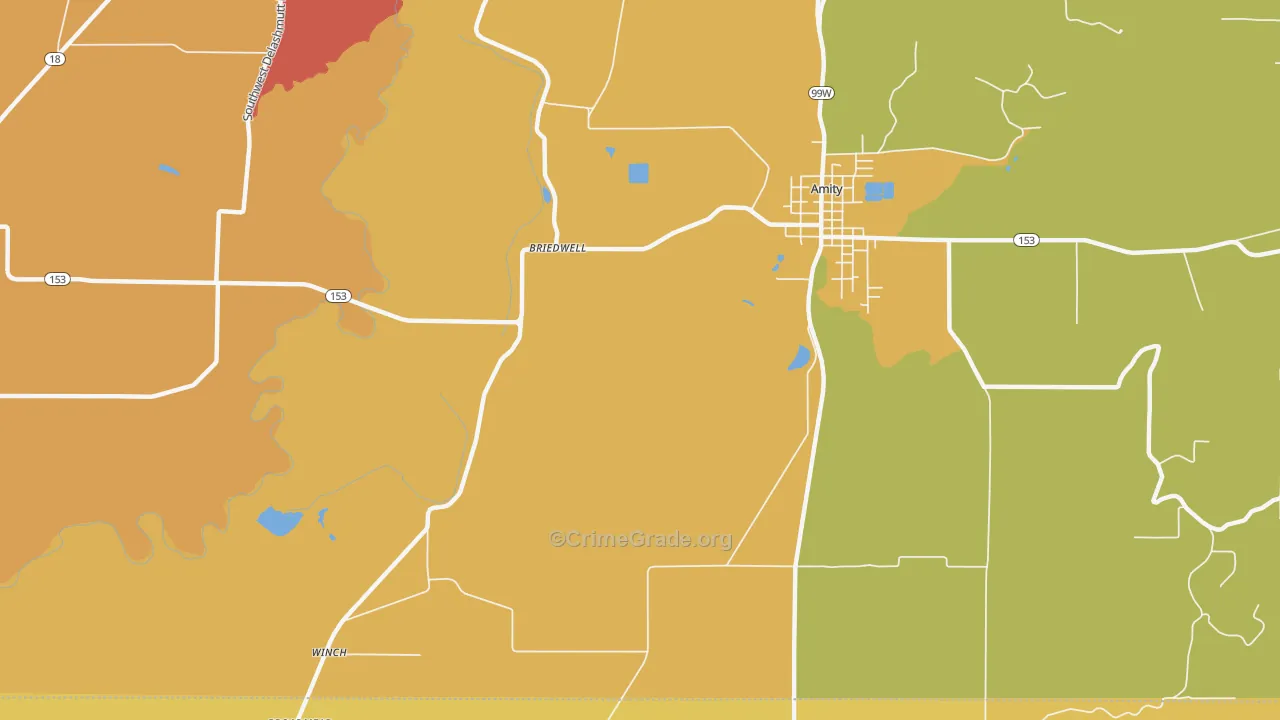 Whiteson, OR Map of Assault Rates