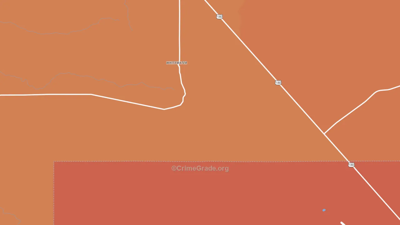 Whitewater, NM Map of Assault Rates
