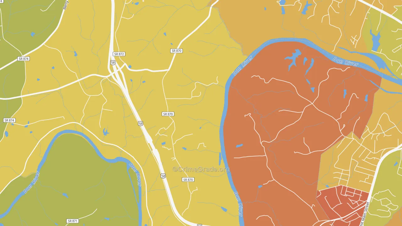 Whitfield, VA Map of Assault Rates