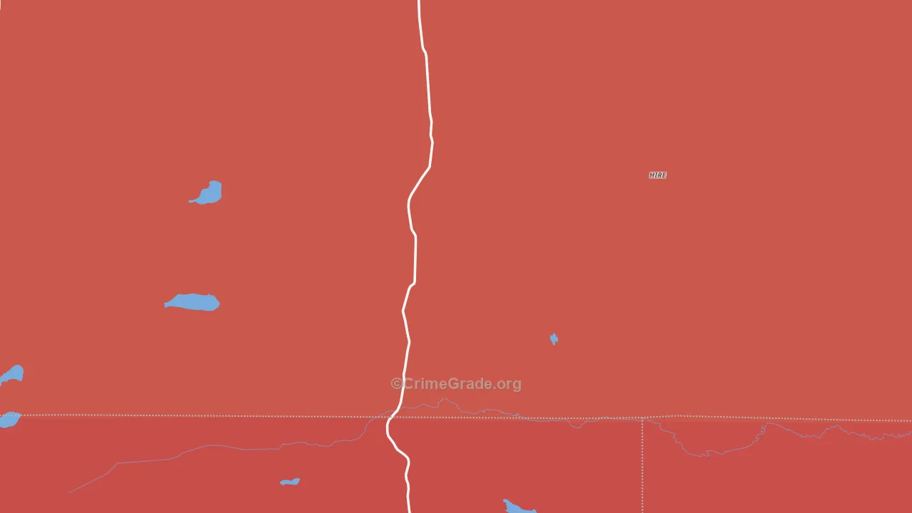 Whitman, NE Map of Assault Rates