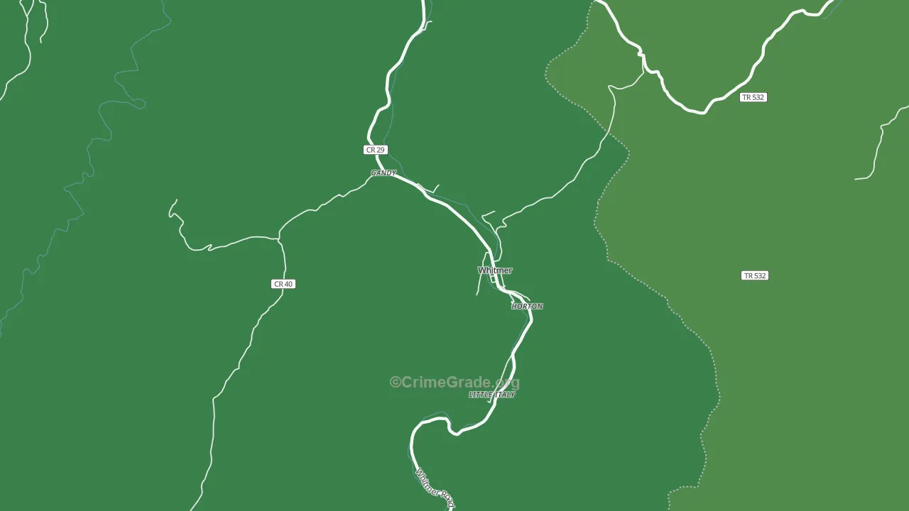 Whitmer, WV Map of Assault Rates