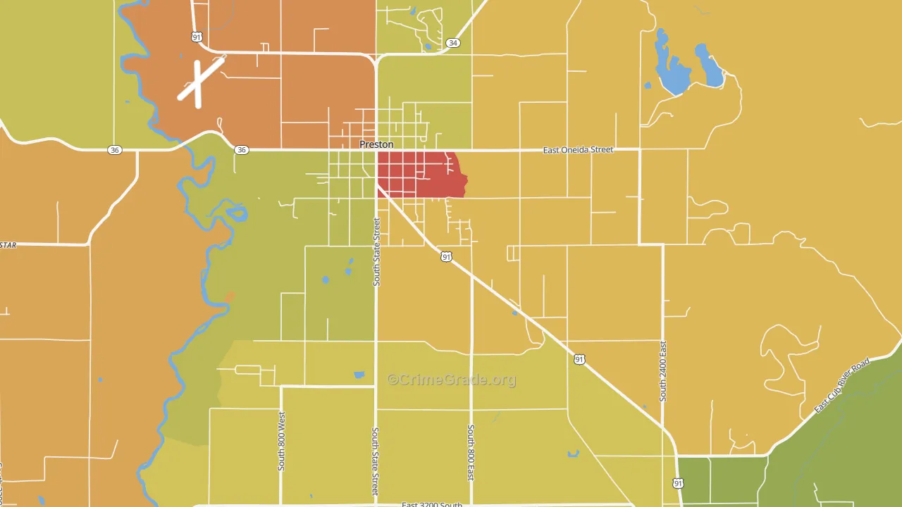 Whitney, ID Map of Assault Rates