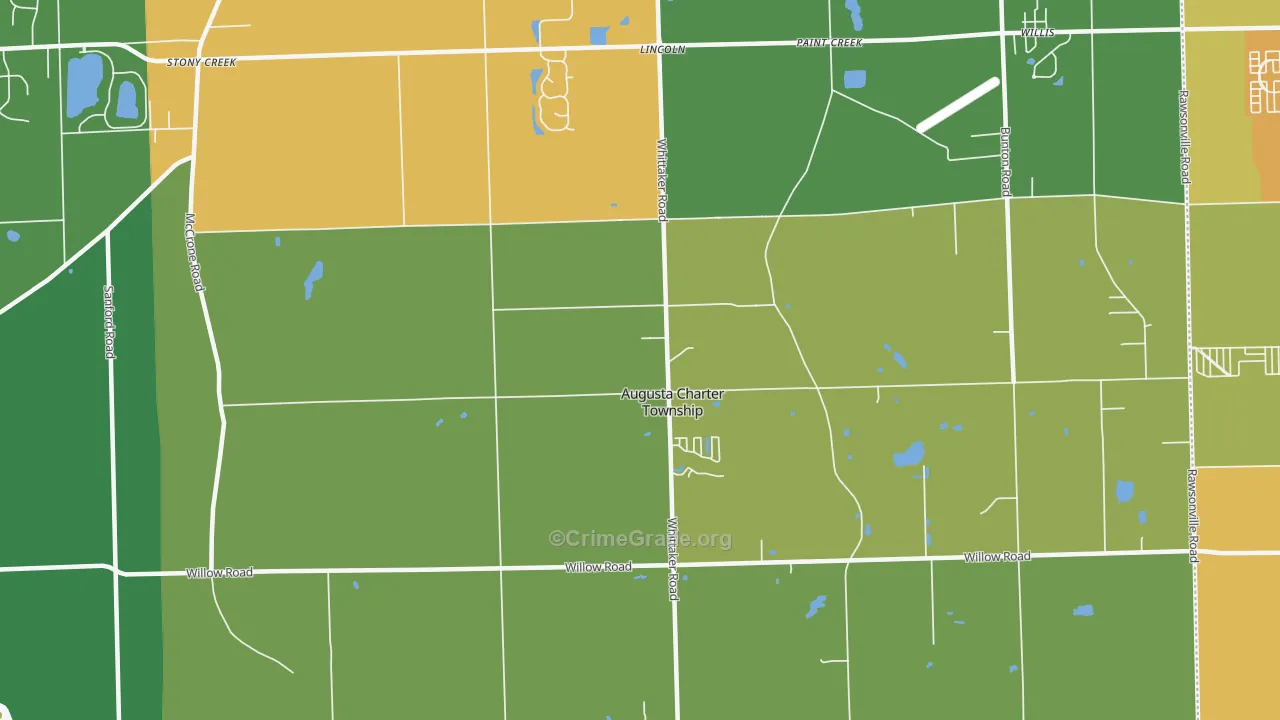 Whittaker, MI Map of Assault Rates