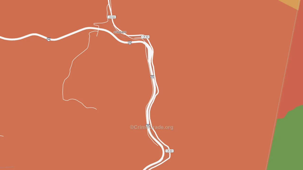 Whittaker, WV Map of Assault Rates