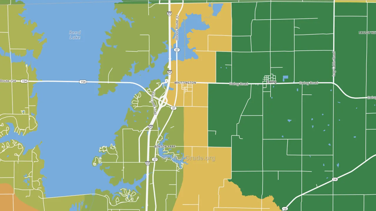 Whittington, IL Map of Assault Rates