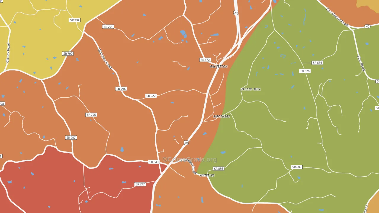 Whittle, VA Map of Assault Rates