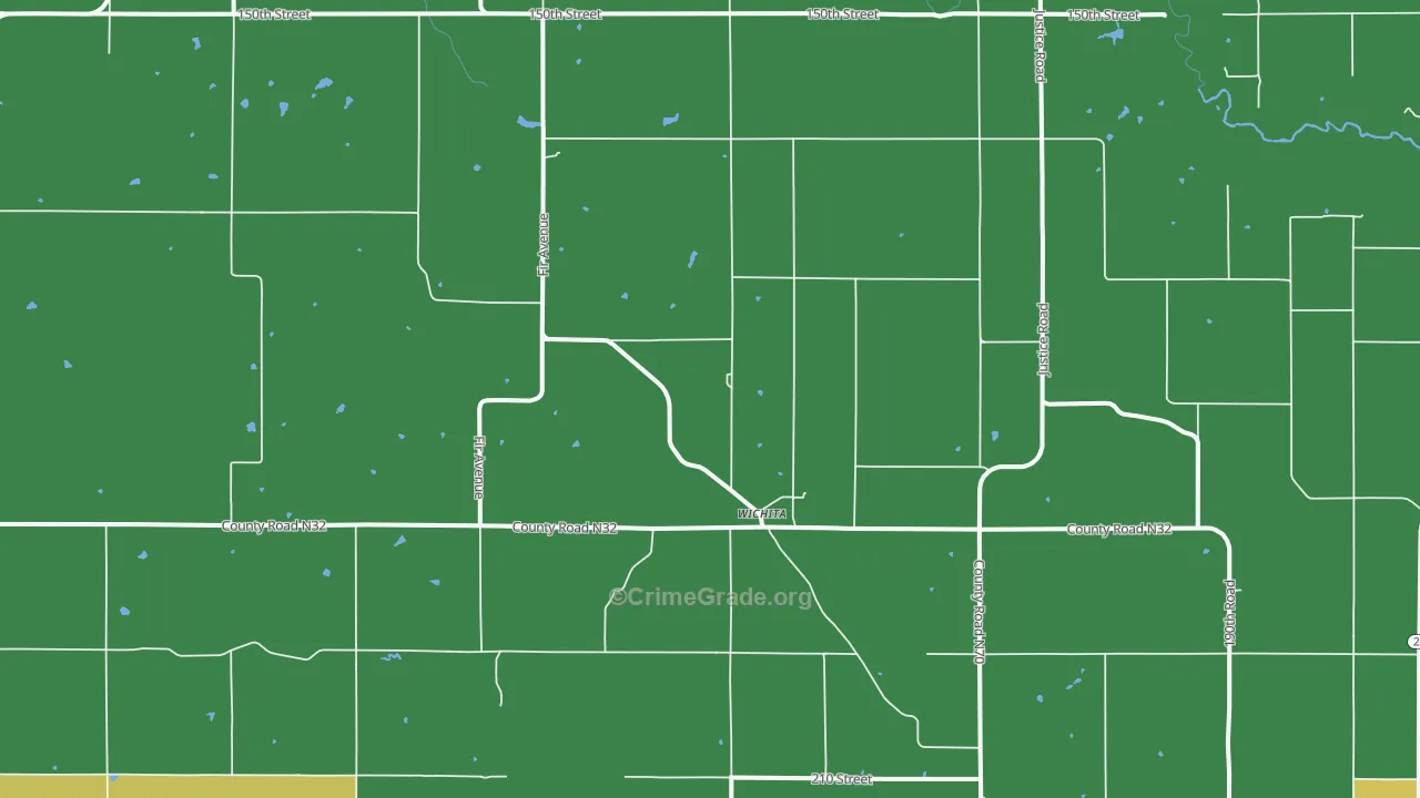 Wichita, IA Map of Assault Rates