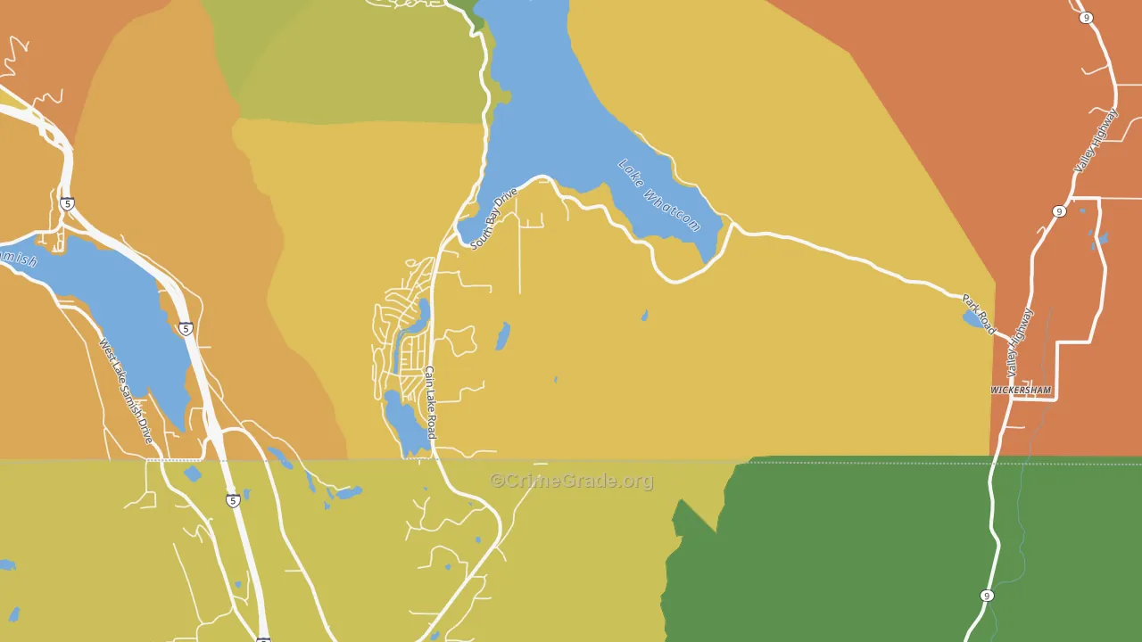 Wickersham, WA Map of Assault Rates