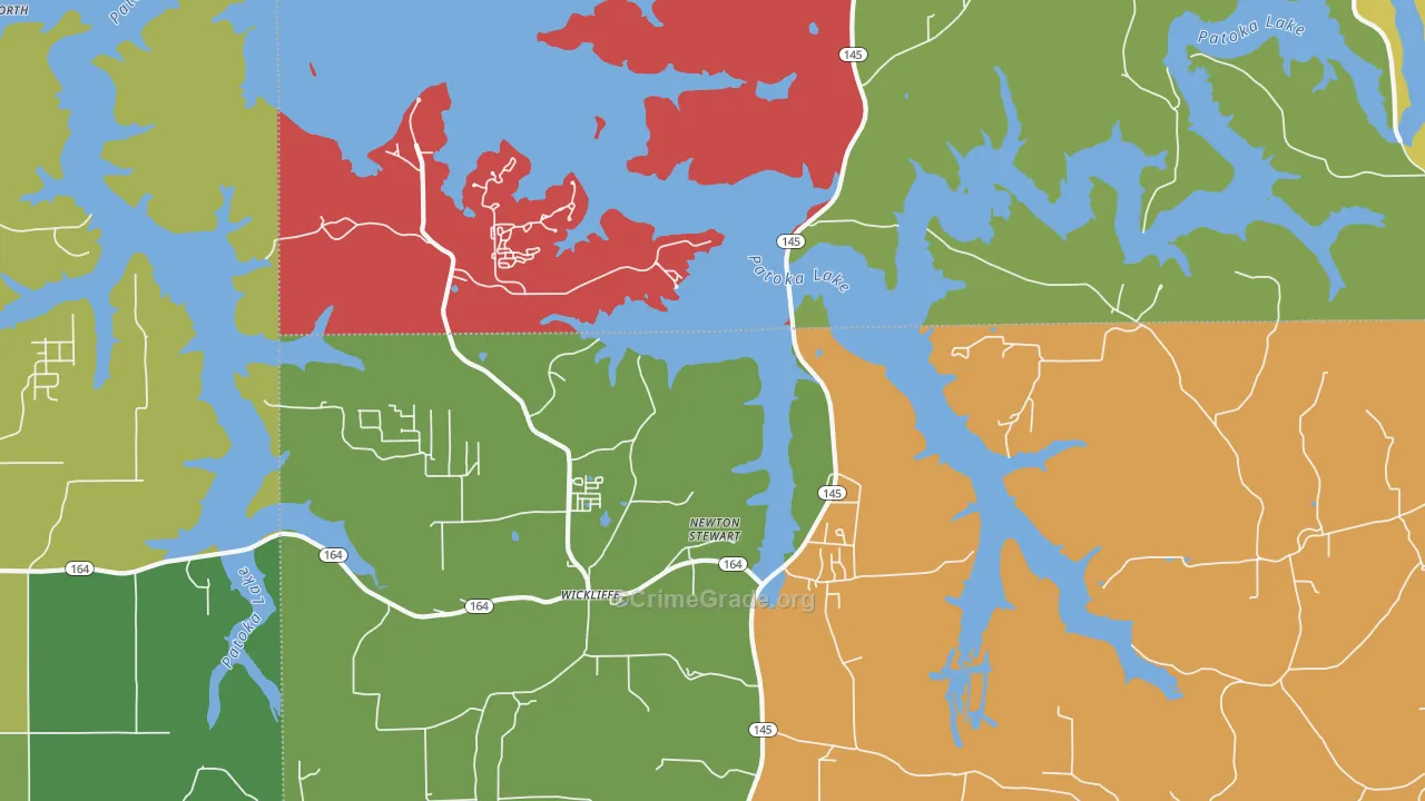 Wickliffe, IN Map of Assault Rates