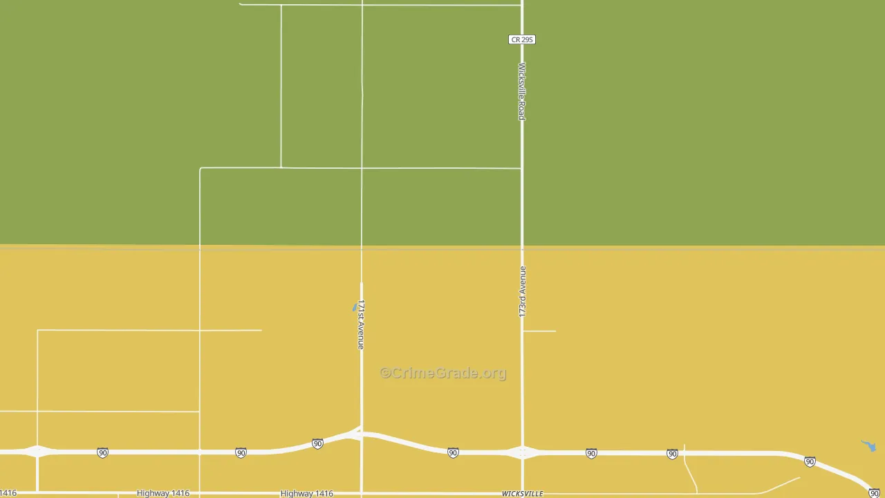 Wicksville, SD Map of Assault Rates