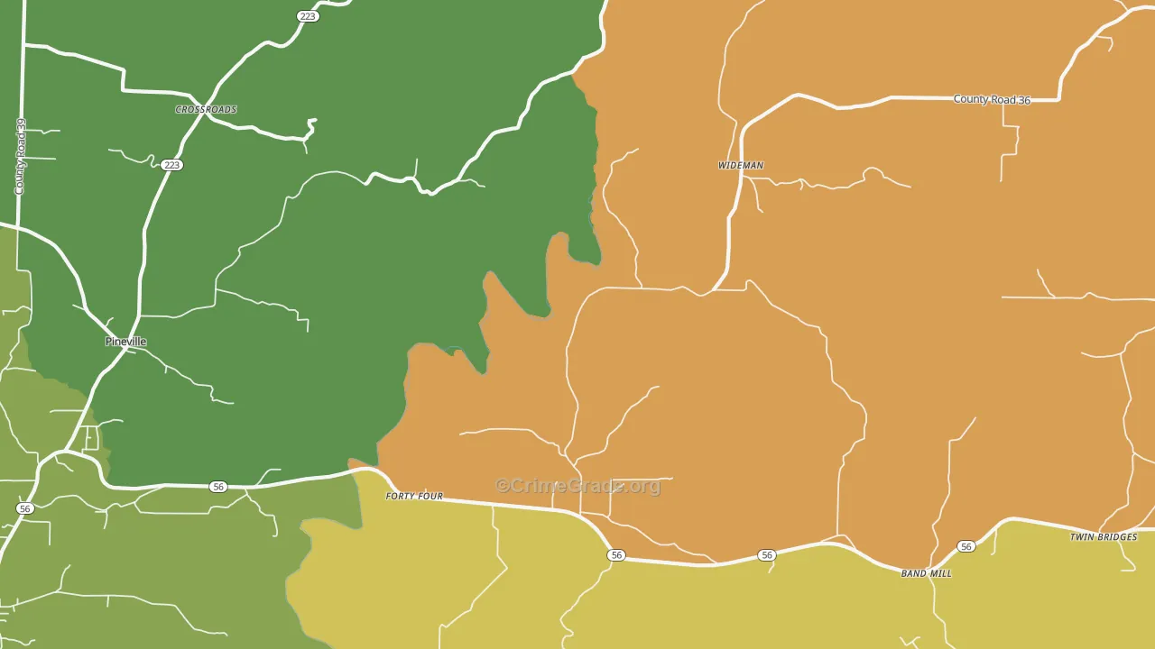 Wideman, AR Map of Assault Rates