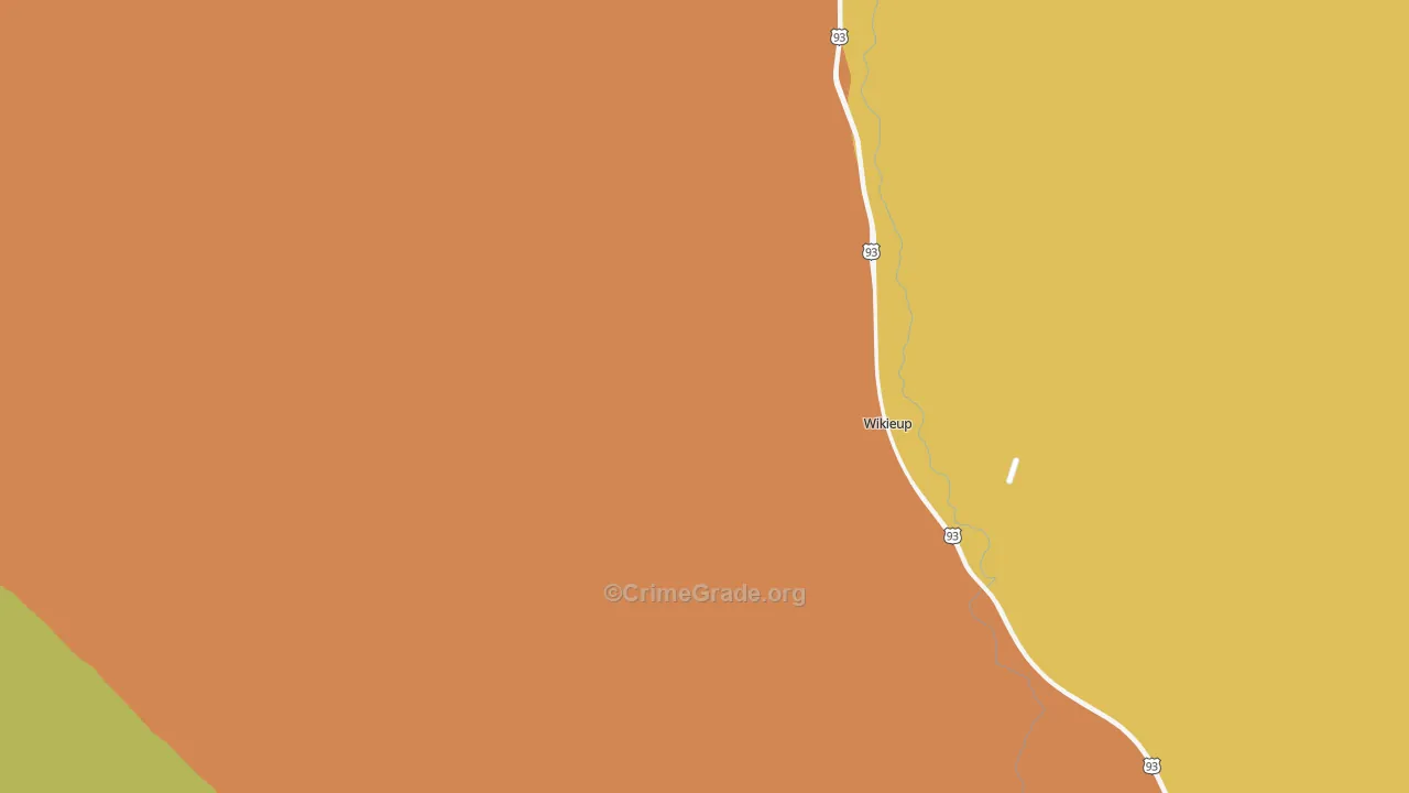Wikieup, AZ Map of Assault Rates