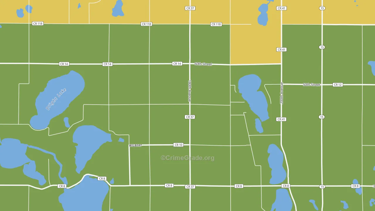 Wilbert, MN Map of Assault Rates