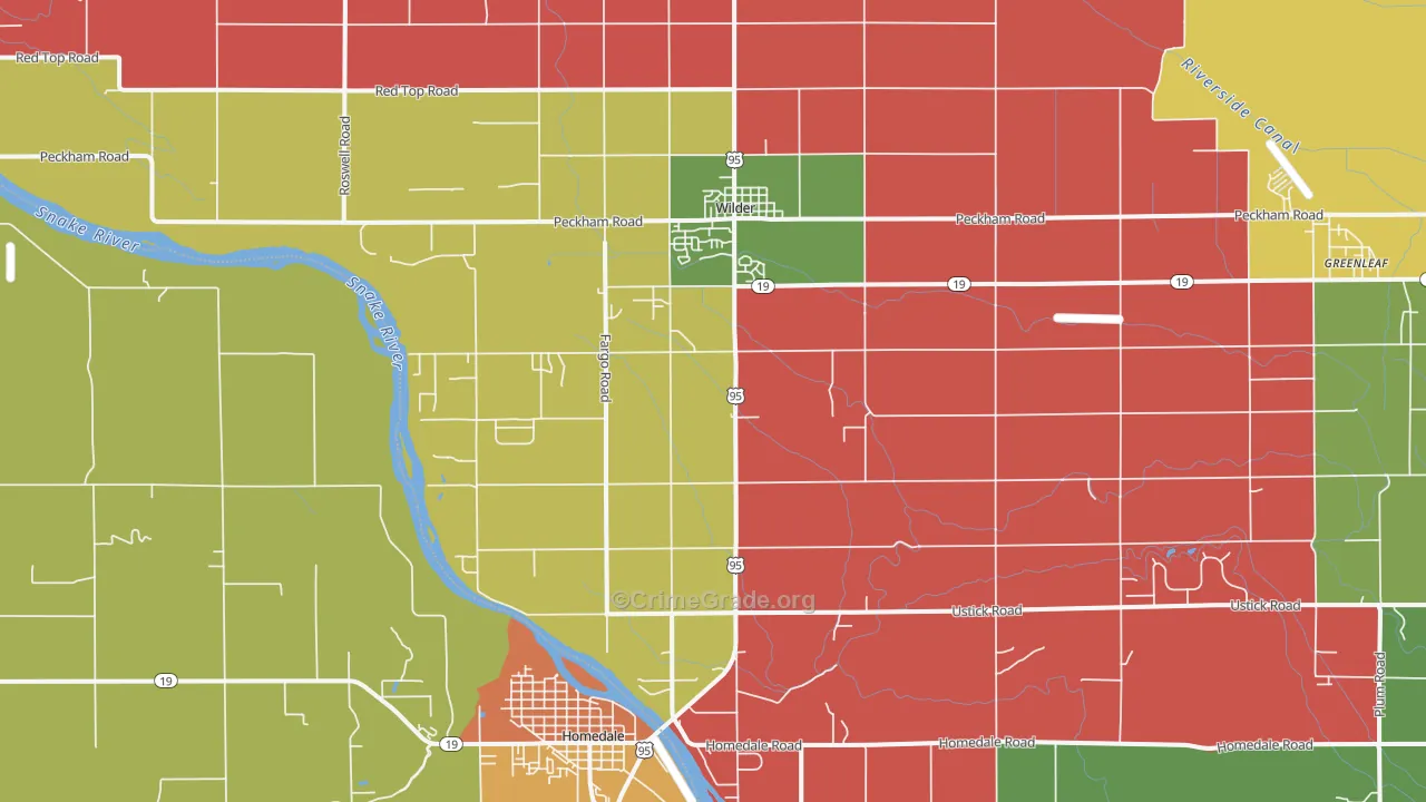 Wilder, ID Map of Assault Rates