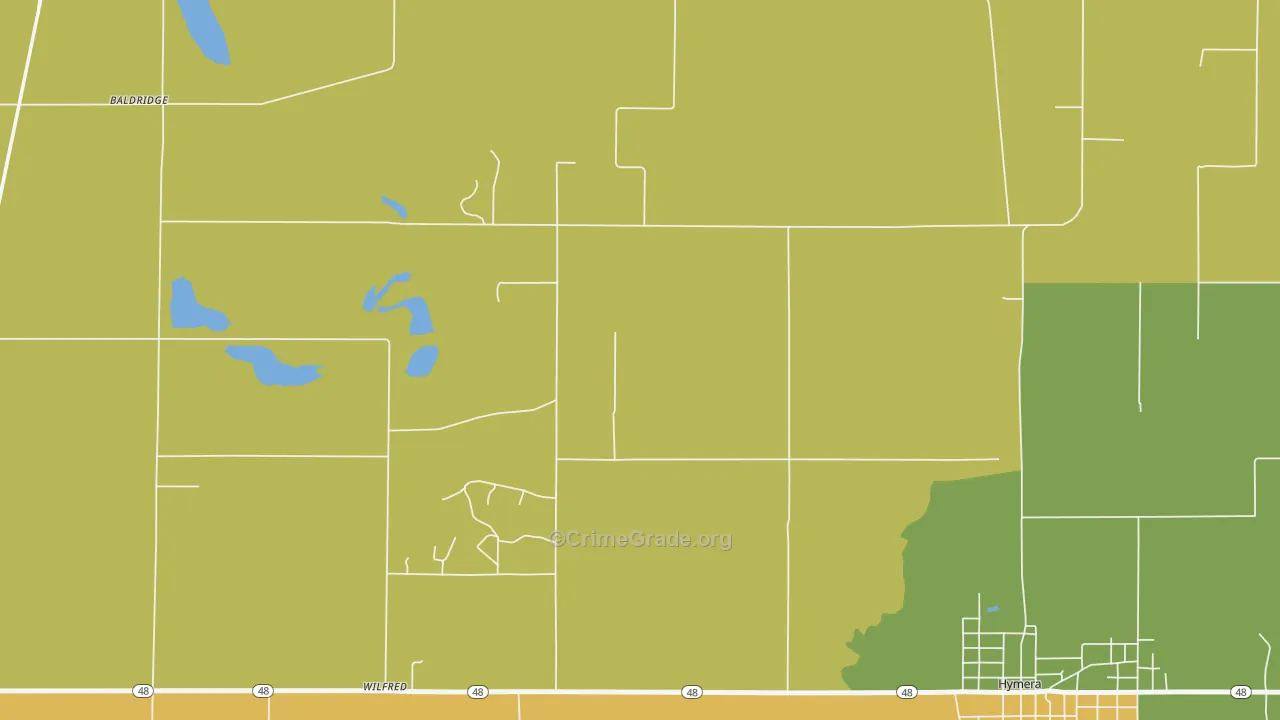 Wilfred, IN Map of Assault Rates