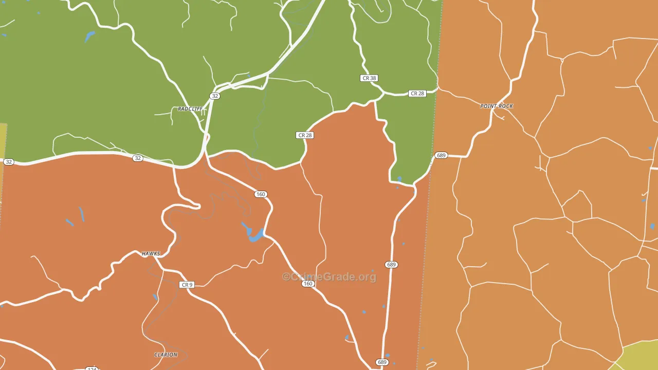 Wilkesville, OH Map of Assault Rates