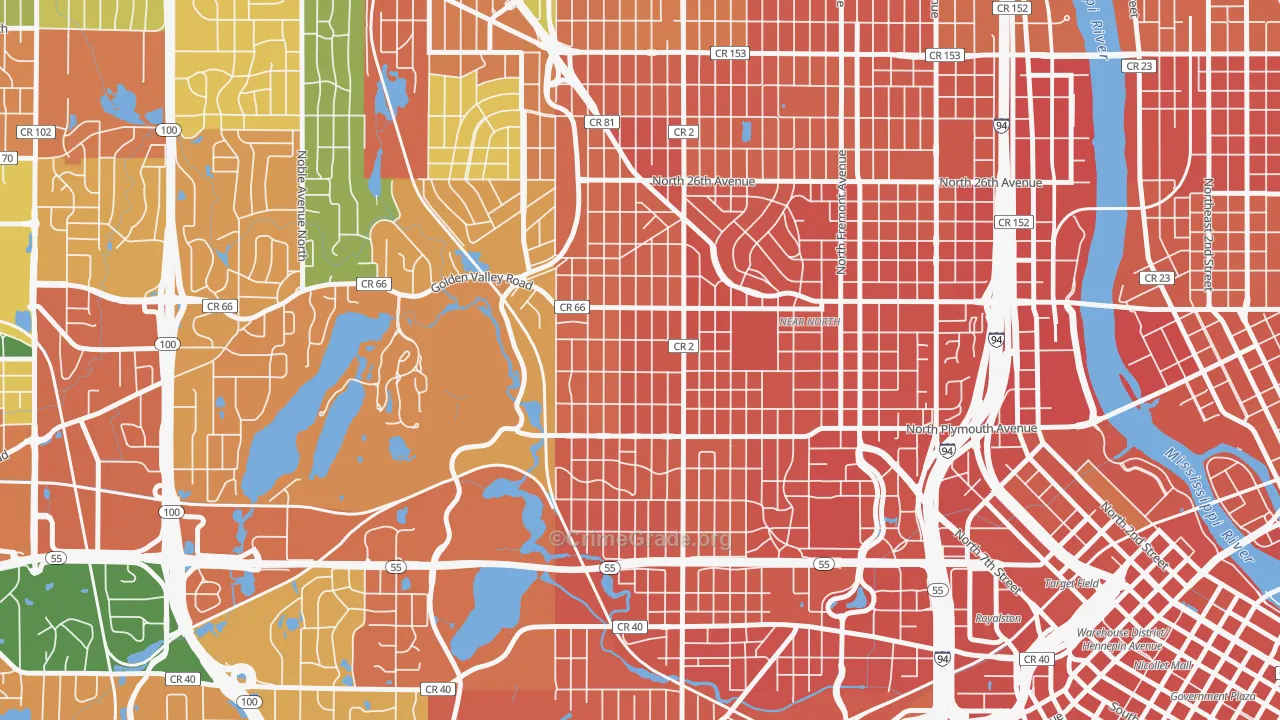 Willard-Hay, Minneapolis, MN Map of Assault Rates