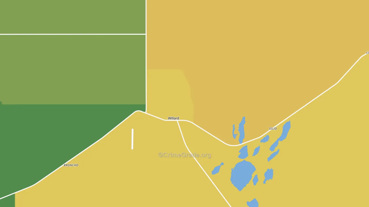 Willard, NM Map of Assault Rates
