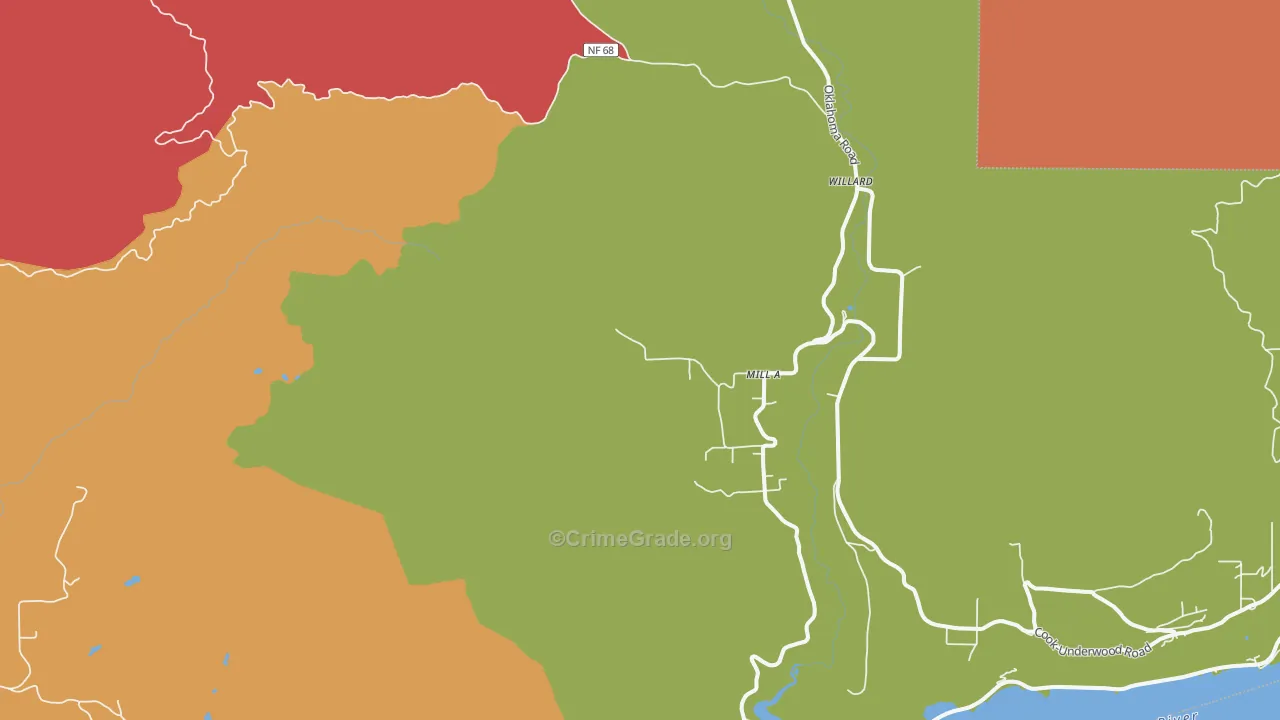 Willard, WA Map of Assault Rates