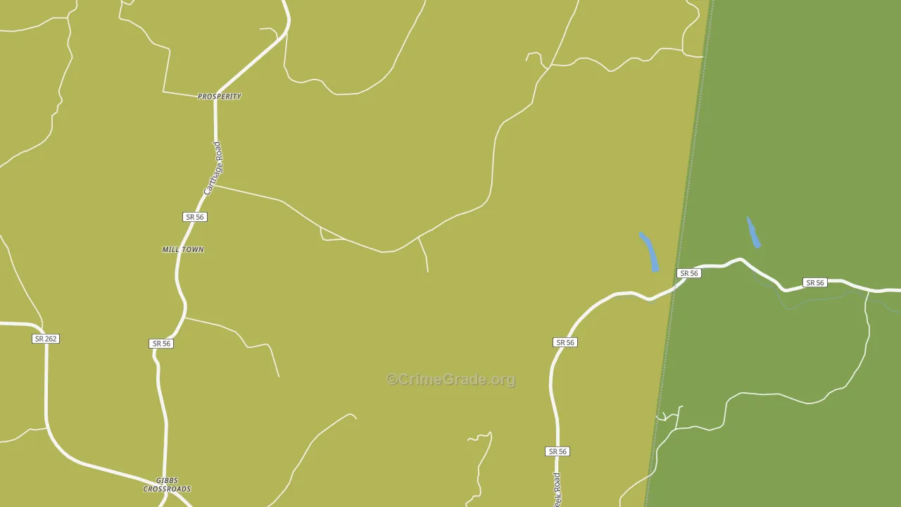 Willette, TN Map of Assault Rates