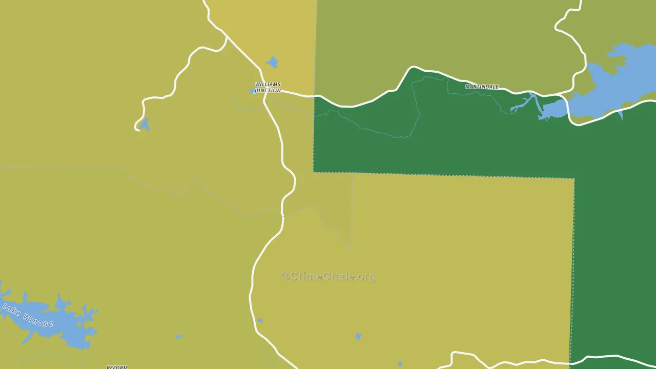 Williams Junction, AR Map of Assault Rates