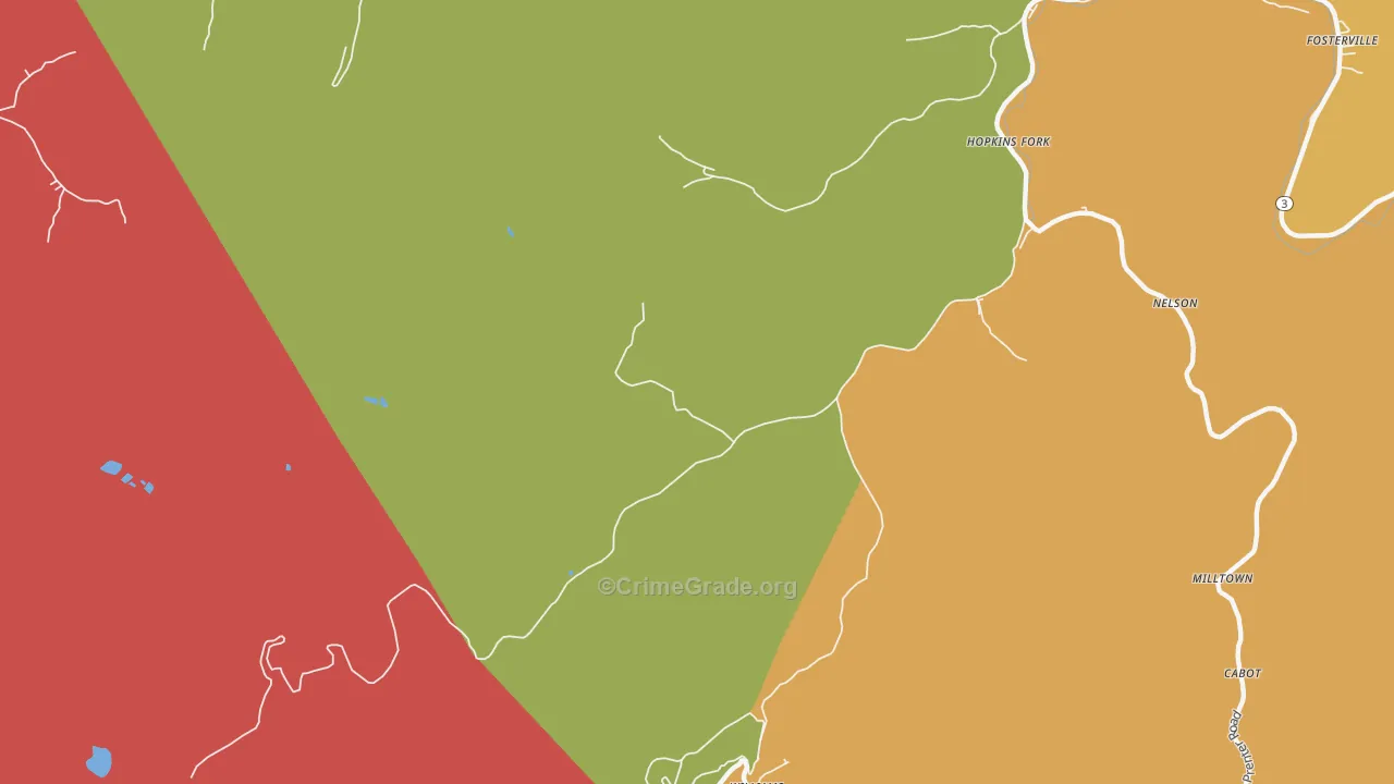 Williams Mountain, WV Map of Assault Rates