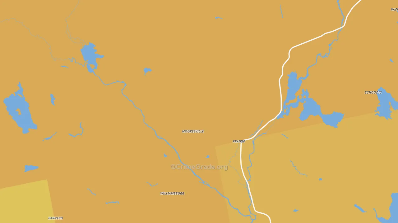 Williamsburg, ME Map of Assault Rates