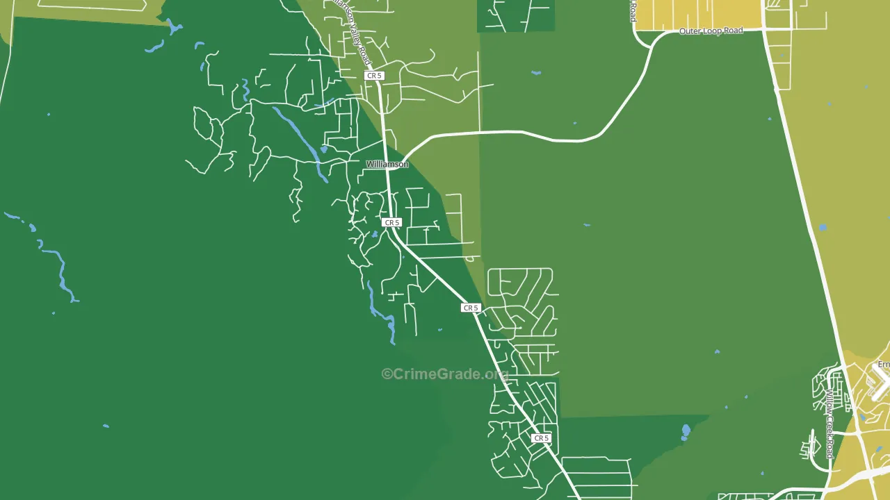 Williamson, AZ Map of Assault Rates