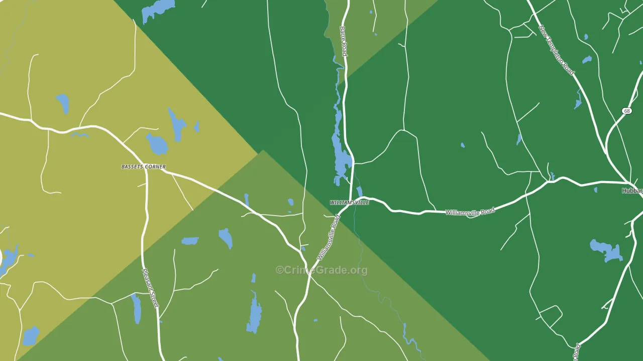Williamsville, MA Map of Assault Rates