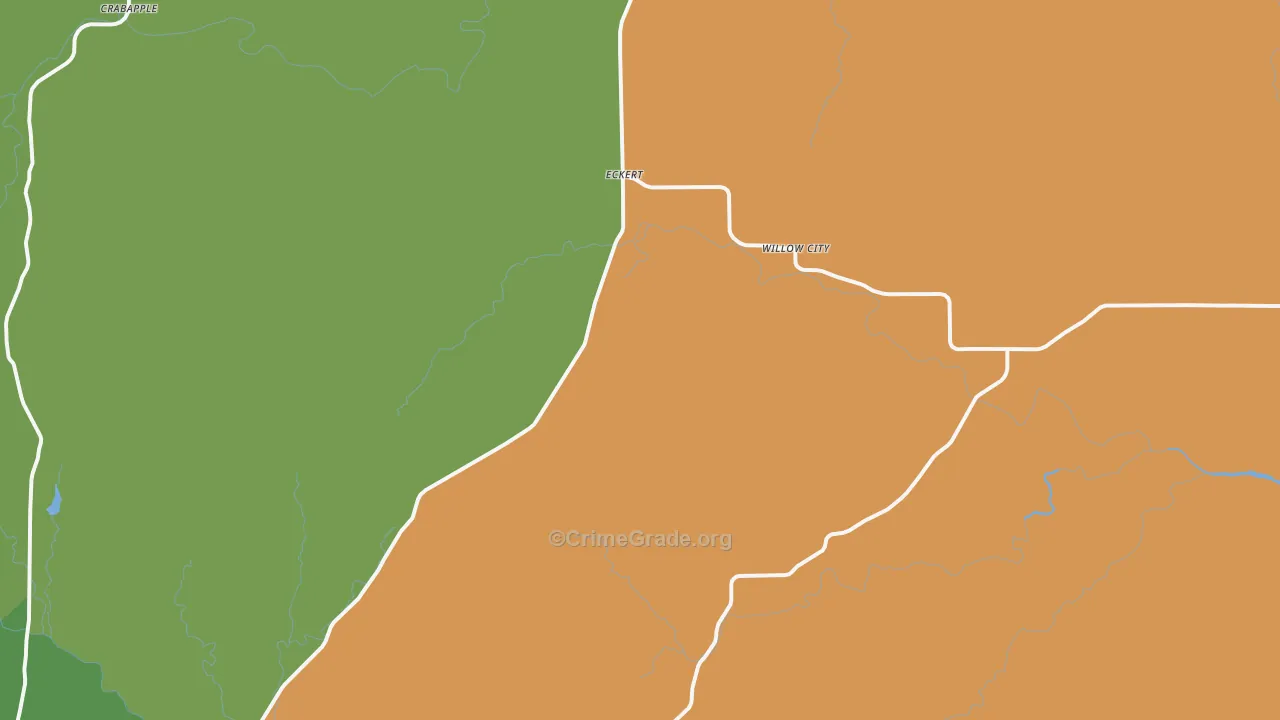 Willow City, TX Map of Assault Rates