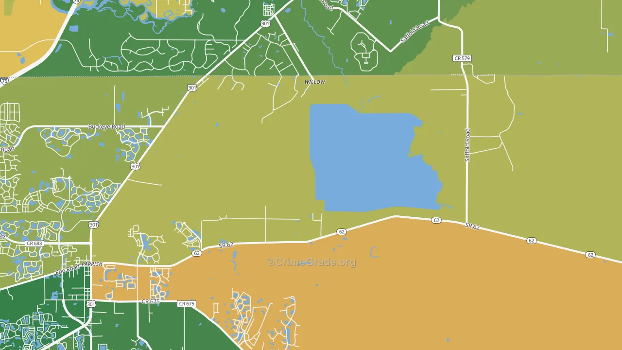 Willow, FL Map of Assault Rates