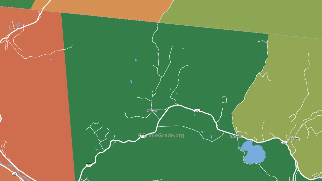Willow, NY Map of Assault Rates