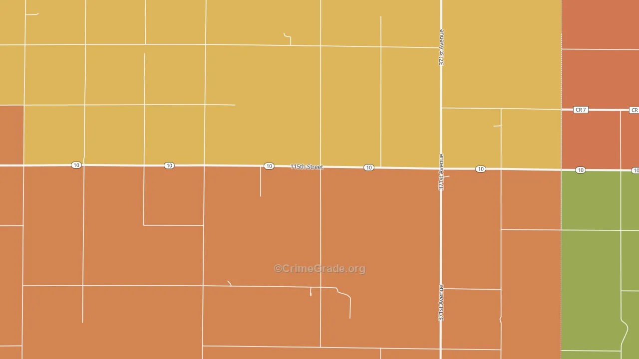 Willow, SD Map of Assault Rates