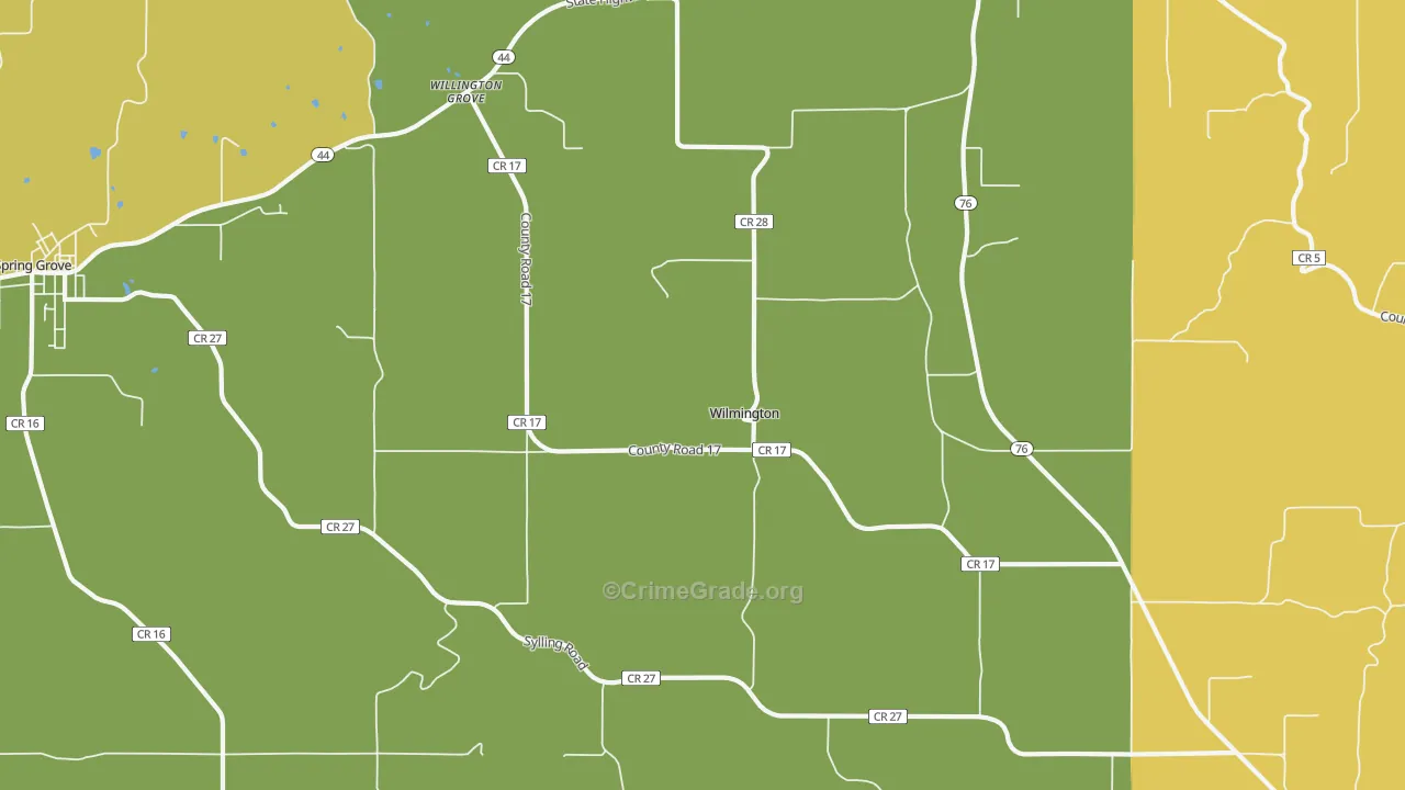 Wilmington, MN Map of Assault Rates
