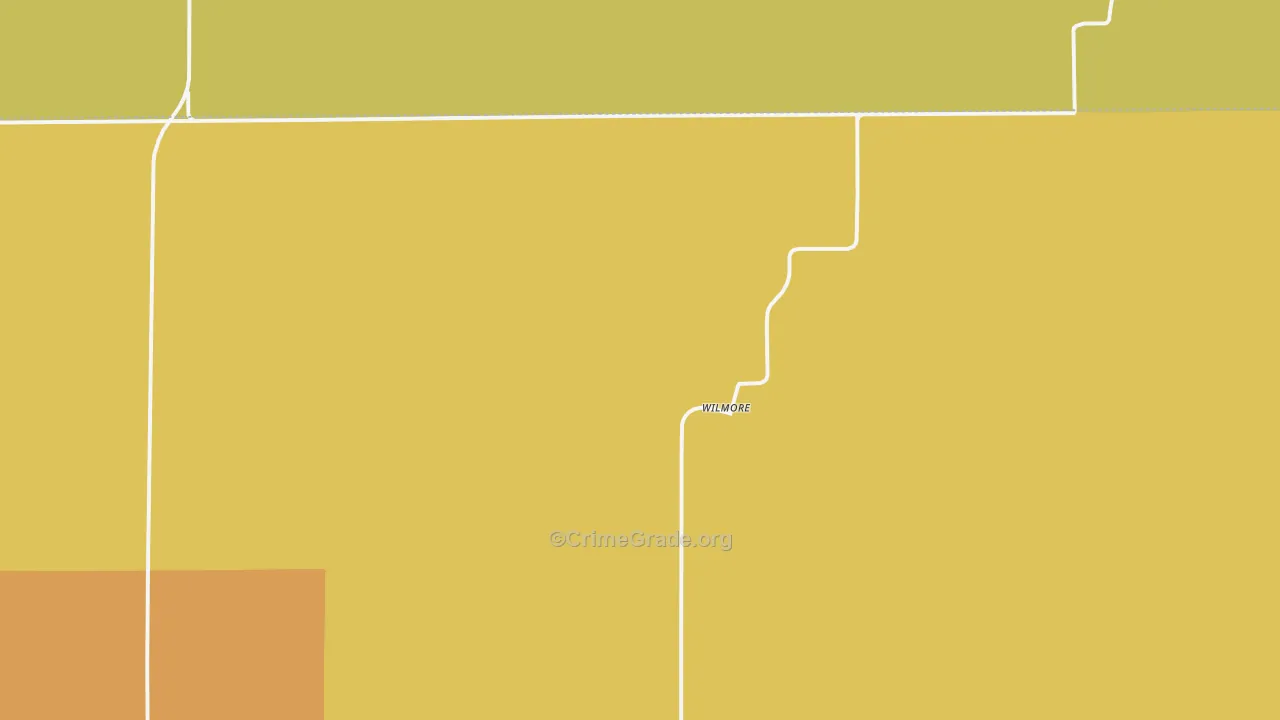 Wilmore, KS Map of Assault Rates