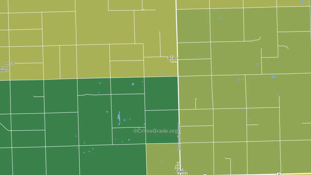 Wilmot, MI Map of Assault Rates