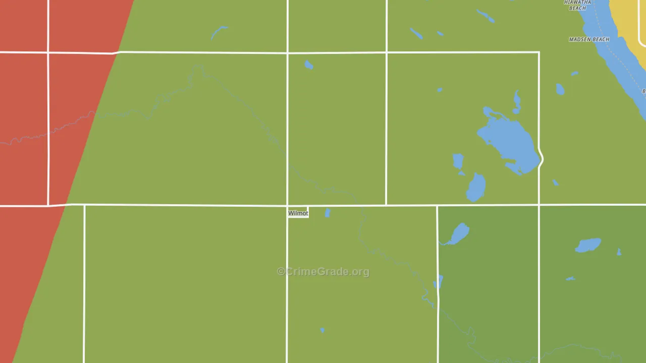 Wilmot, SD Map of Assault Rates