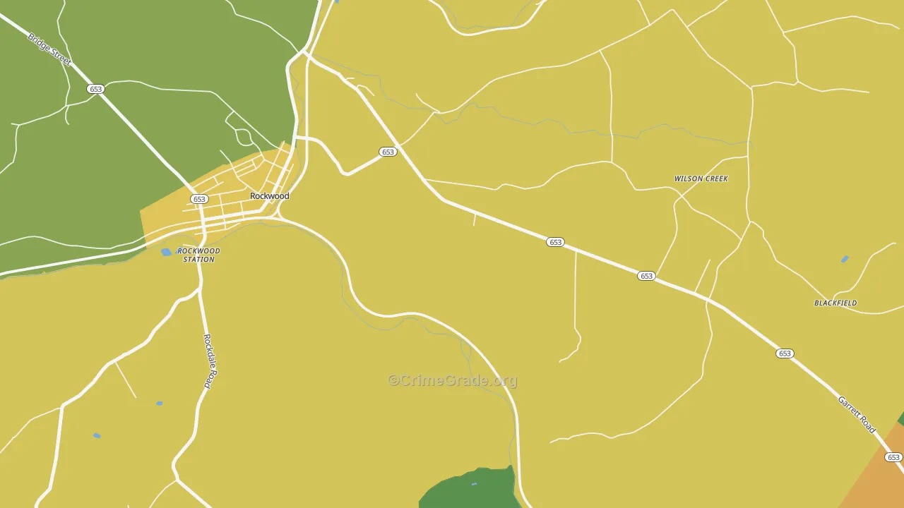 Wilson Creek, PA Map of Assault Rates