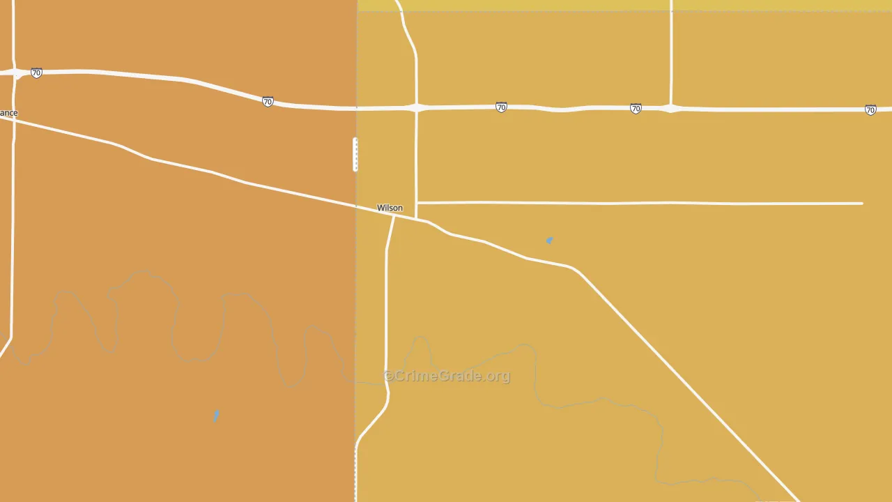 Wilson, KS Map of Assault Rates