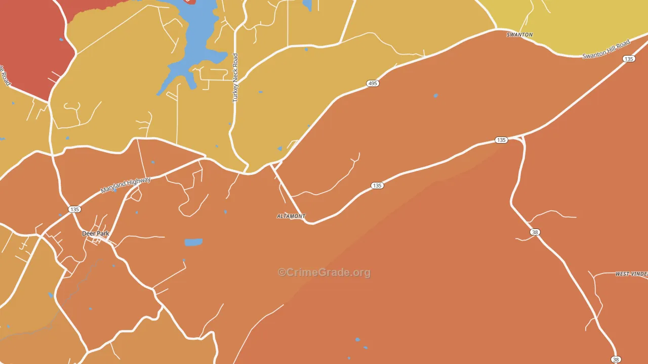 Wilson, MD Map of Assault Rates