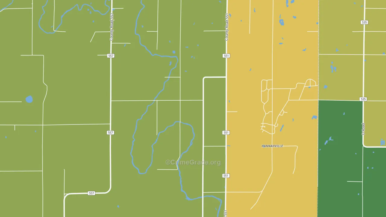 Wilson, MI Map of Assault Rates