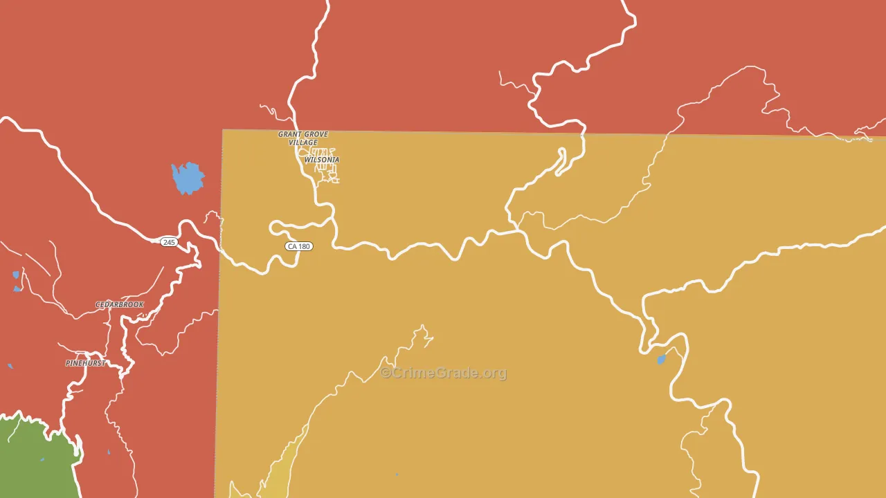 Wilsonia, CA Map of Assault Rates