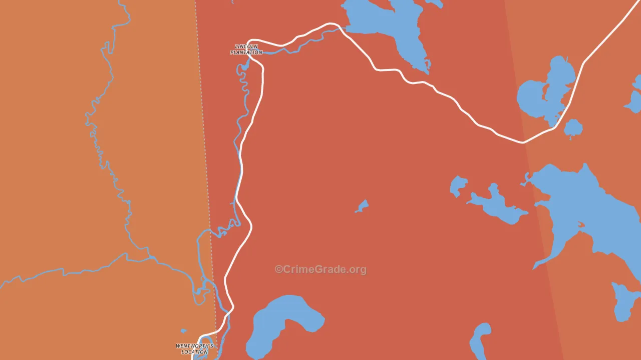 Wilsons Mills, ME Map of Assault Rates