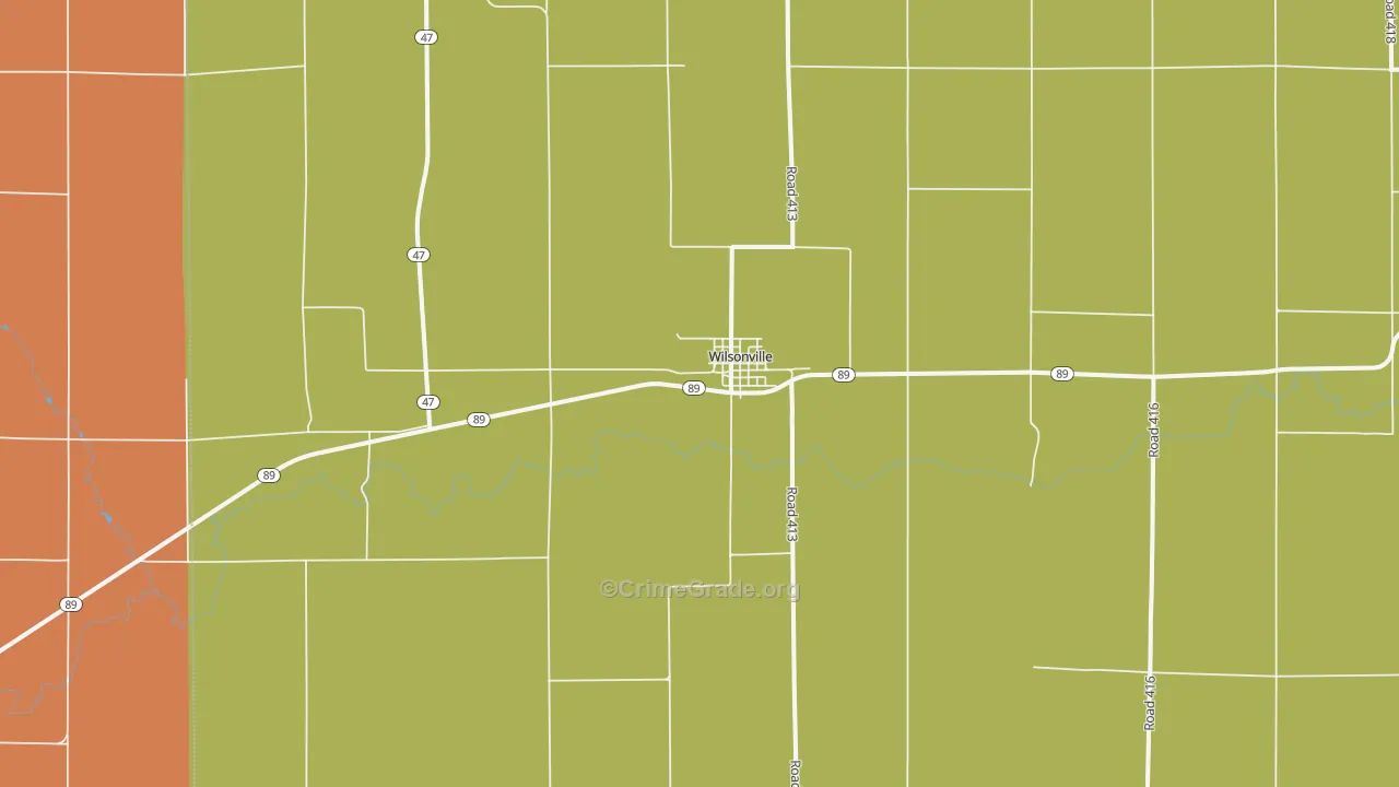 Wilsonville, NE Map of Assault Rates
