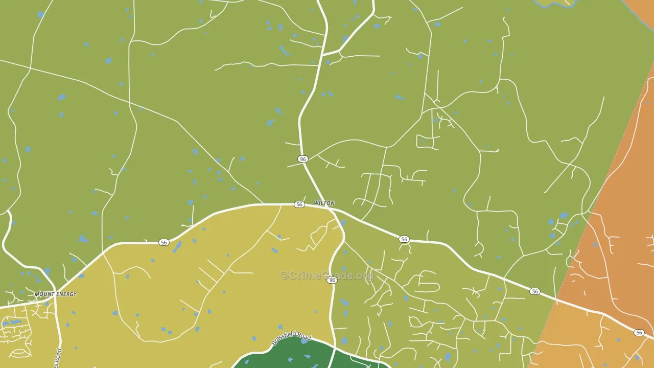 Wilton, NC Map of Assault Rates