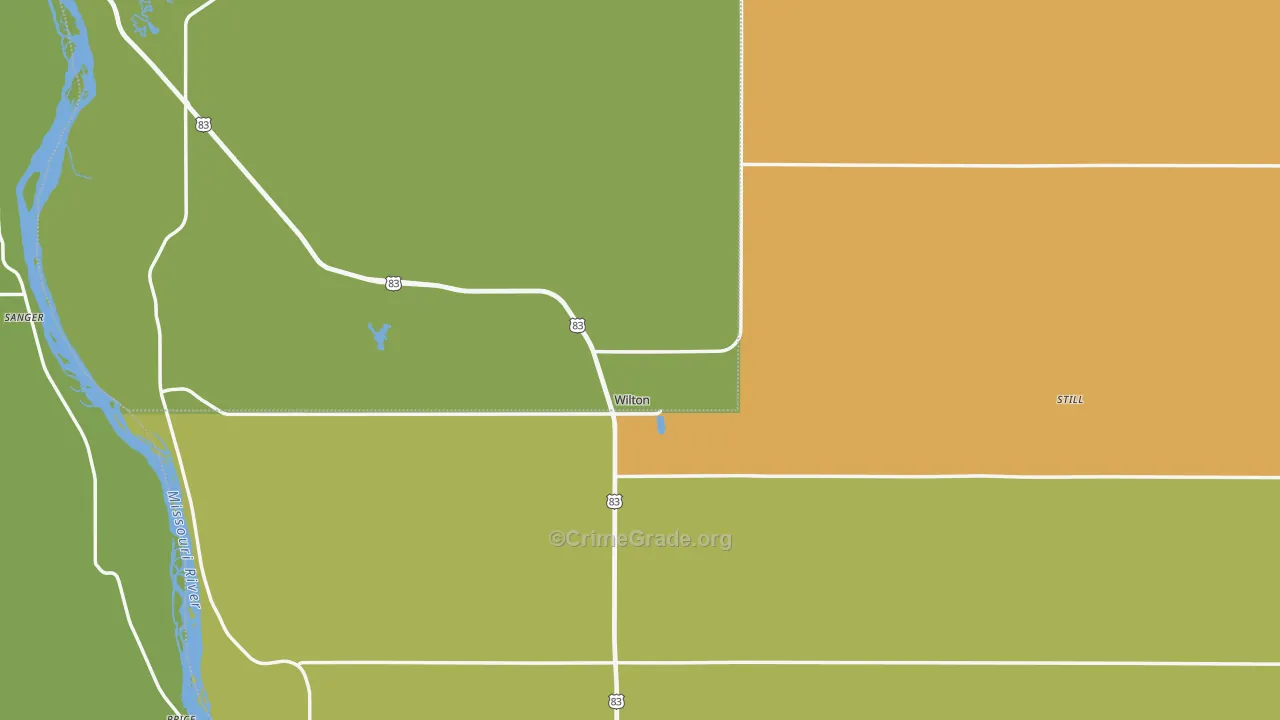 Wilton, ND Map of Assault Rates