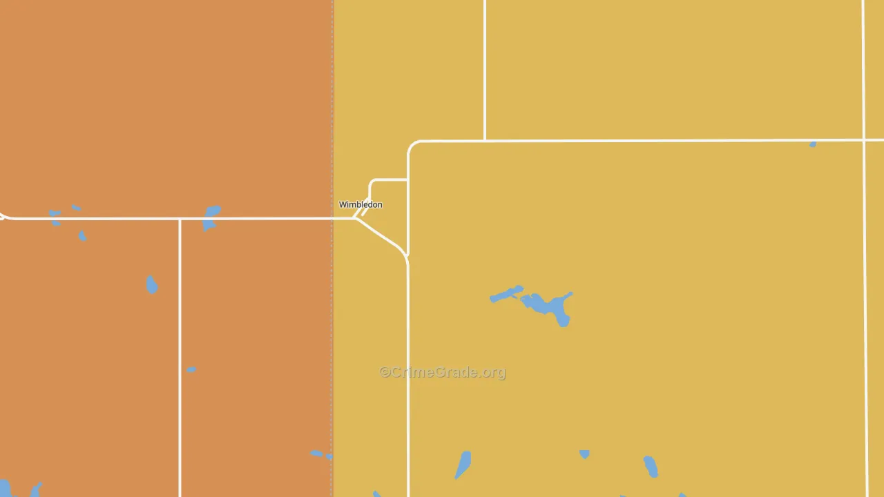 Wimbledon, ND Map of Assault Rates