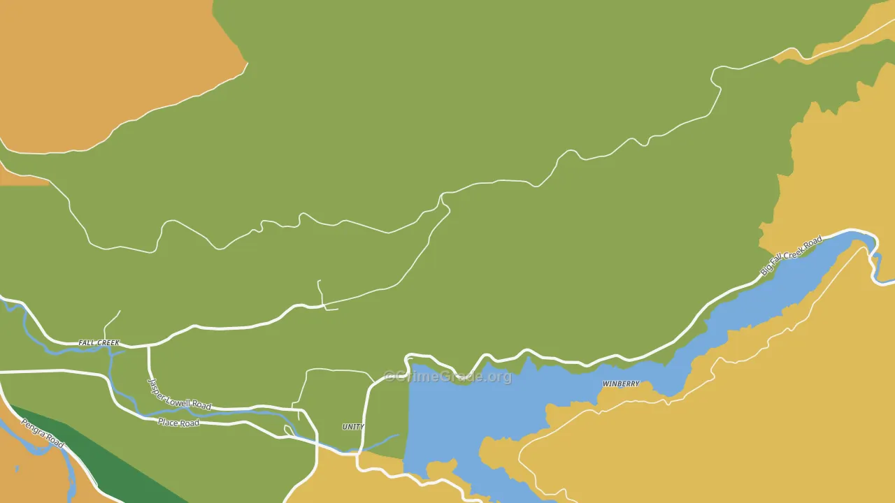 Winberry, OR Map of Assault Rates