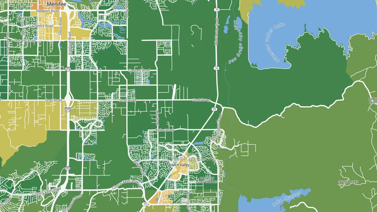 Winchester, CA Map of Assault Rates