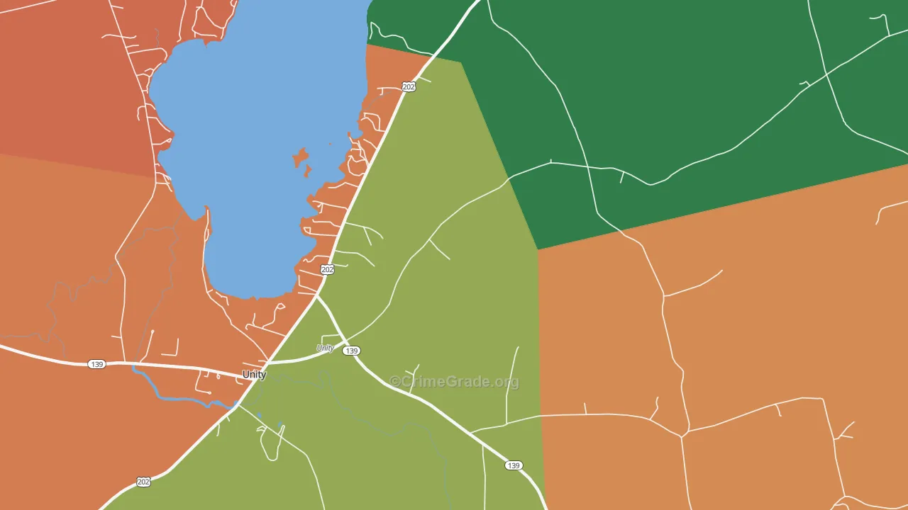 Windemere, ME Map of Assault Rates